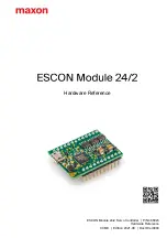 Maxon ESCON 24/2 Hardware Reference Manual preview