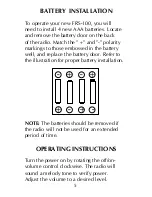 Preview for 8 page of Maxon FRS-100 Owner'S Manual