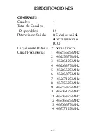 Предварительный просмотр 26 страницы Maxon FRS-114 Owner'S Manual