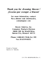 Preview for 31 page of Maxon FRS-114 Owner'S Manual