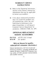 Предварительный просмотр 17 страницы Maxon FRS-214 Owner'S Manual