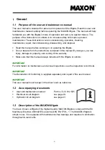 Preview for 5 page of Maxon GPC 17 X-1 User & Maintenance Manual