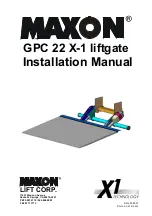 Preview for 1 page of Maxon GPC 22 X1 Installation Manual