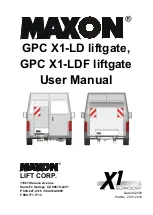 Preview for 1 page of Maxon GPC X1-LD User Manual