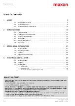 Preview for 2 page of Maxon IDX 56 User Manual