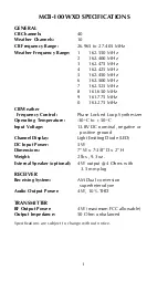 Preview for 2 page of Maxon MCB-100 WXD Owner'S Manual