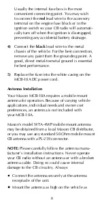 Предварительный просмотр 12 страницы Maxon MCB-10A Owner'S Manual