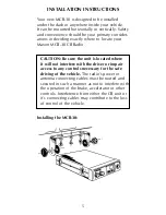 Предварительный просмотр 8 страницы Maxon MCB-30 Owner'S Manual