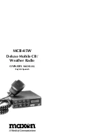 Maxon MCB-45W Owner'S Manual preview