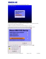 Preview for 10 page of Maxon MM-5100 Setup Manual
