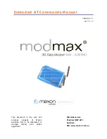 Maxon MODMAX MM-6280IND Command Manual preview