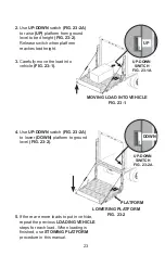 Предварительный просмотр 23 страницы Maxon Railift RC-2B Operation Manual