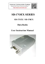 Preview for 1 page of Maxon SD-17OEX Series User Instruction Manual