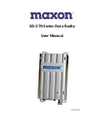 Preview for 1 page of Maxon SD-274 User Manual