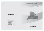 Maxon SM-2000E Series User Manual preview