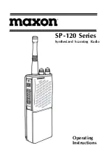 Maxon SP-120 Series Operating Instructions Manual предпросмотр