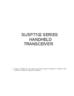 Maxon SP7102 SERIES User Manual preview