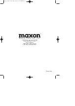 Предварительный просмотр 1 страницы Maxon TM-2102 User Manual