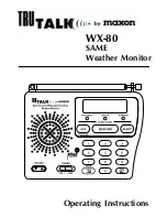 Maxon Trutalk WX-80 User Manual preview