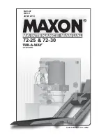 Maxon TUK-A-WAY 72-25 Maintenance Manual предпросмотр