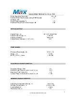 Preview for 8 page of MAXPhotonics MFP-20 User Manual