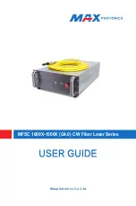 Предварительный просмотр 1 страницы MAXPhotonics MFSC-1000X G4.0 Series User Manual