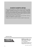 Preview for 16 page of MAXSA 44150-SL Assembly & Operating Instructions