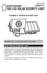 Preview for 1 page of MAXSA BRIGHT 44449-L Assembly & Operating Instructions