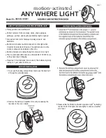 MAXSA Motion-Activated Anywhere Light 40240 Assembly And Instruction Manual предпросмотр