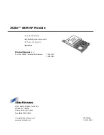 Preview for 1 page of MaxStream XCite Manual