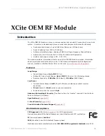 Preview for 4 page of MaxStream XCite Manual