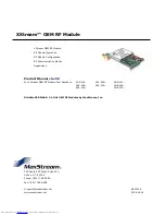 Предварительный просмотр 1 страницы MaxStream XStream X09-001 Series Product Manual