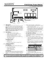 Maxsys PC4204 Installation Instructions предпросмотр