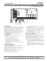 Maxsys PC4204CX Installation Instructions предпросмотр