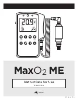 Maxtec MaxO2ME Instructions For Use Manual preview