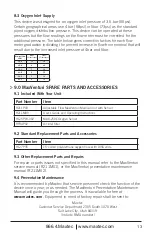 Preview for 19 page of Maxtec MaxVenturi R211P03 Operating Manual & Instructions For Use