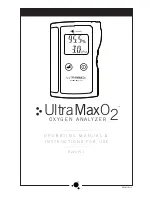 Preview for 1 page of Maxtec UltraMaxO2 Operating Manual & Instructions For Use