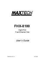 MaxTech FHX-8100 User Manual preview