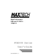 MaxTech PCN2000 Series User Manual предпросмотр