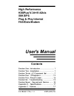 Preview for 1 page of MaxTech xpm56i 56K BPS User Manual