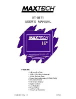 MaxTech XT-5871 User Manual предпросмотр