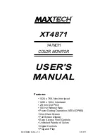 MaxTech XT4871 User Manual preview