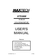 MaxTech XT5888 User Manual preview