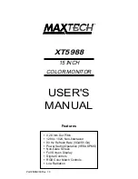 MaxTech XT5988 User Manual preview