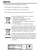 Предварительный просмотр 4 страницы MAXTEK 53726 User Manual