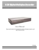 Maxtor 4 CH Digital Multiplex Recorder User Manual предпросмотр