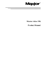 Maxtor Atlas SCSI Drive 15K II Product Manual предпросмотр