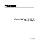 Maxtor MaXLine II 250 Product Manual preview