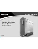 Maxtor Maxtor OneTouch USB User Manual preview