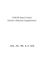 Preview for 1 page of Maxum 3100 SE Sport Cruiser Owner'S Manual